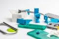 Colourful printed parts using 3d printer