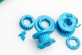 Colourful printed parts using 3d printer