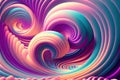 Colourful Psychic Waves, wellness spiritual concept Generative AI Illustration