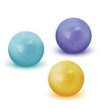 Colourful realistic pearls illustration. Perfect for cupcakes, d