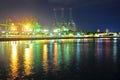 Colourful reflection on water at Harbourfront