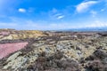 The colourful remains of the former copper mine Parys Mountain near Amlwch on the Isle of Anglesey, Wales, UK Royalty Free Stock Photo