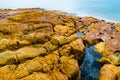 Colourful rocks and water