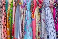 Colourful scarfs Royalty Free Stock Photo