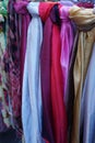 Colourful scarves for sale Royalty Free Stock Photo