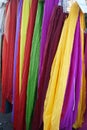 Colourful scarves for sale Royalty Free Stock Photo