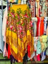 Colourful Scarves and Shawls, Sandanski, Bulgaria Royalty Free Stock Photo