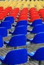 Colourful seats