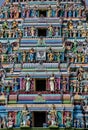 A colourful section of the Naga Pooshani Ambal Kovil on Nainativu Island in the Jaffna region of Sri Lanka.