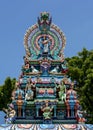 A colourful section of the Naga Pooshani Ambal Kovil on Nainativu Island in Sri Lanka.