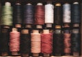 Colourful sewing spool