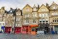 Colourful Shopfronts in Edinburgh Old Town Royalty Free Stock Photo