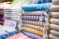 Colourful silk scarfs Royalty Free Stock Photo