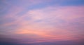 Colourful Sky Background at Sunset Royalty Free Stock Photo