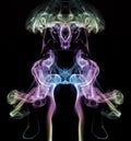 Colourful smoke art Royalty Free Stock Photo