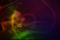 Colourful and swril smoke art photography Royalty Free Stock Photo