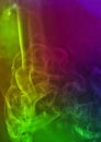 Colourful and swril smoke art photography