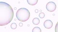 Colourful Soap bubble close up, 3D