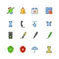 Colourful software icons