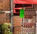 Colourful souvenir fridge magnets for sale in Central London Royalty Free Stock Photo