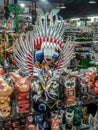 Colourful Souvenirs on display in a shop at Bali, Indonesia.