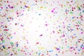 Colourful sparlking confetti Royalty Free Stock Photo