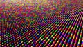 Colourful Sphere Dots Pattern Rainbow Colours Circle Glow Backdrop Design Royalty Free Stock Photo