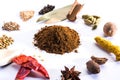 Indian Garam Masala powder / Indian spice mix Royalty Free Stock Photo