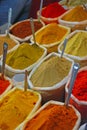 Colourful Spices in Plastic Sack Royalty Free Stock Photo