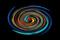 Colourful spiral