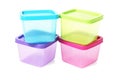 Colourful Square Plastic Containers