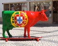 Colourful Statue Of A Bull In Ayamonte Spain