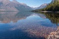 Colourful stones in Lake McDonald near Apgar in Montana Royalty Free Stock Photo