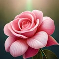 a colourful and stoning beautiful rose flower in digital art station