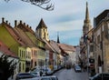 A colourful street in Buda Castle District