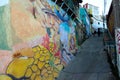 Colourful street Graffiti Valparaiso in Chile.