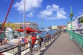 Colourful streets of Bridgetown, Barbados Royalty Free Stock Photo