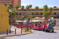 Streets in Willemstad of Curacao, Dutch Antilles