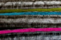 Colourful striped fabric Royalty Free Stock Photo