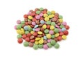 Colourful sugar-coated chocolate beans