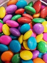 Colourful sugar coated chocolate sweets