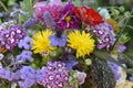 Colourful summer bouquet - close up