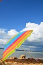 colourful sun umbrella Royalty Free Stock Photo