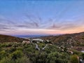 Colourful sunrise over the Mediterranean Sea