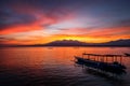 Sunrise over Mount Rinjani.