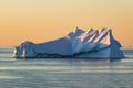 Colourful Sunset in Gerlache Strait Royalty Free Stock Photo