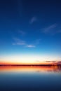 Colourful sunset over lake Royalty Free Stock Photo