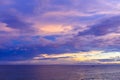 Colourful sunset over a sea in Bohol