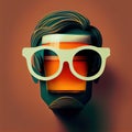 Colourful Surreal Beer Googles Concept Generative AI Illustration