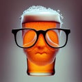 Colourful Surreal Beer Googles Concept Generative AI Illustration